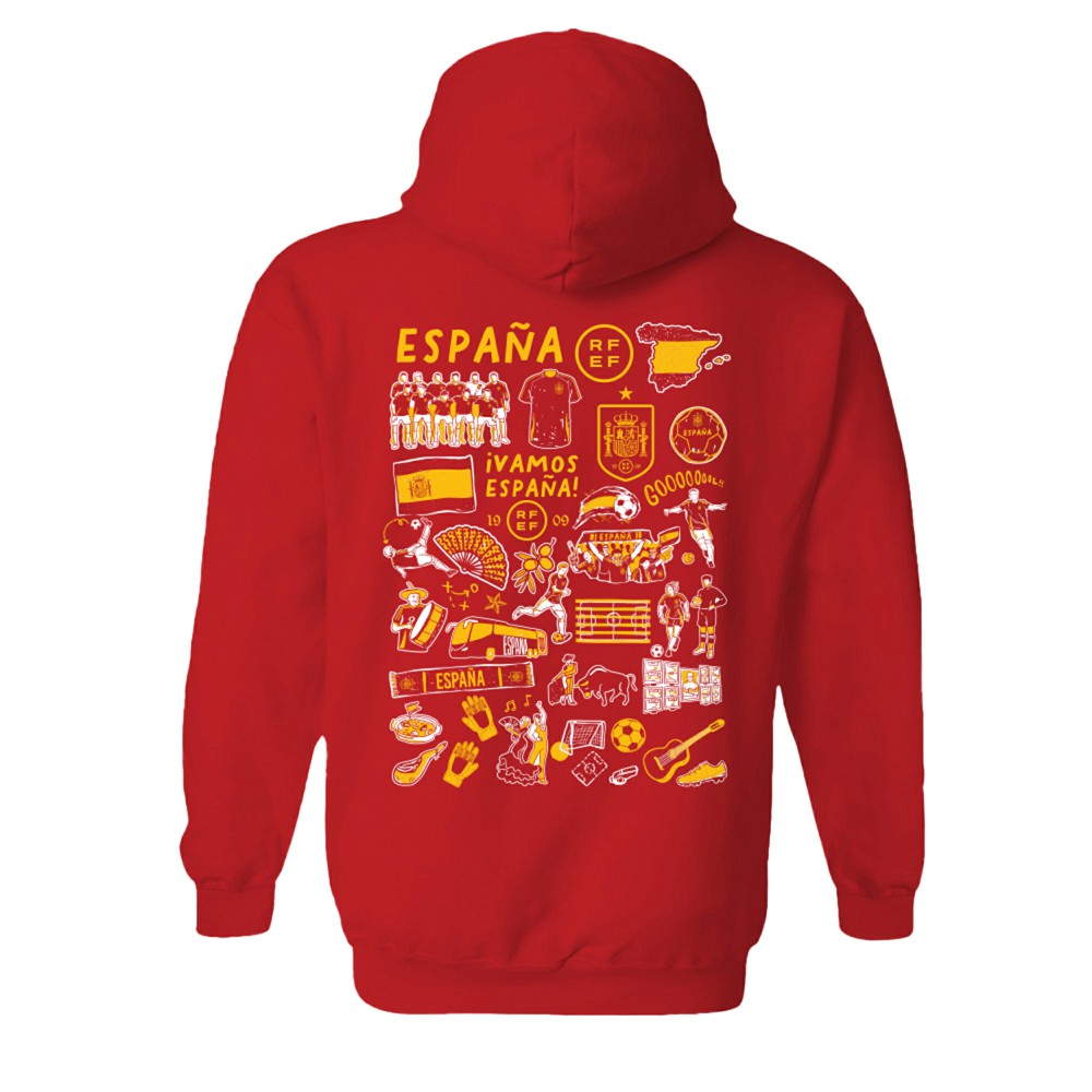 Spain National Team Vive La Fete Women's Impressions Artwork Hoodie