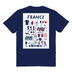France National Team Vive La Fete Women's Impressions Artwork Fitted T-Shirt
