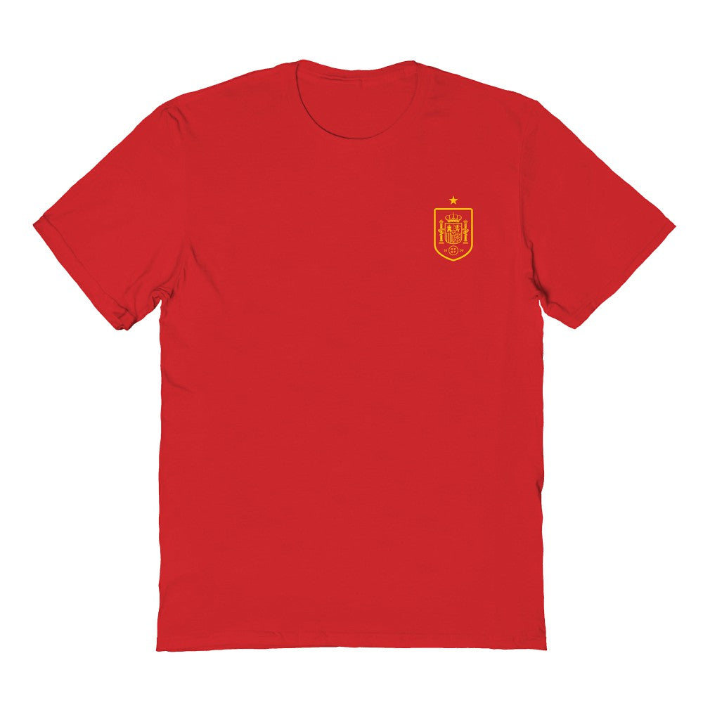 Spain National Team Vive La Fete Women's Impressions Artwork Fitted T-Shirt for sale - Red
