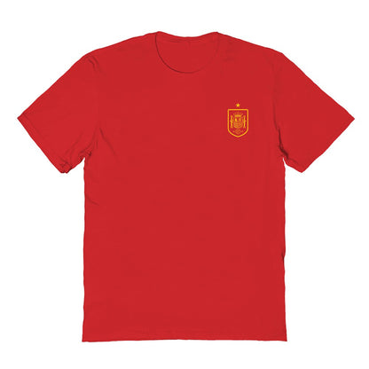 Spain National Team Vive La Fete Women's Impressions Artwork Fitted T-Shirt for sale - Red