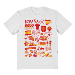 Spain National Team Vive La Fete Women's Impressions Artwork Fitted T-Shirt