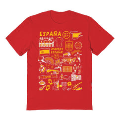 Spain National Team Vive La Fete Women's Impressions Artwork Fitted T-Shirt