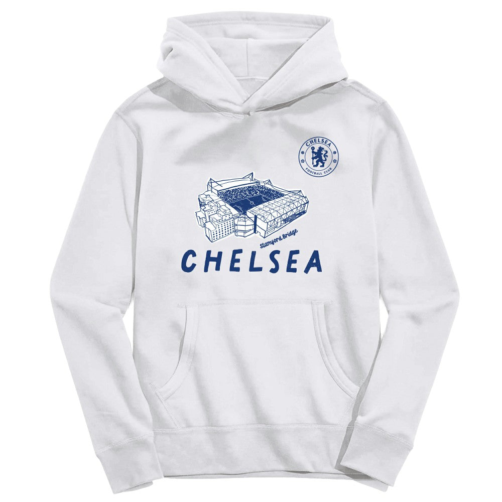Chelsea Vive La Fete Youth Stadium Style Hoodie on sale - White
