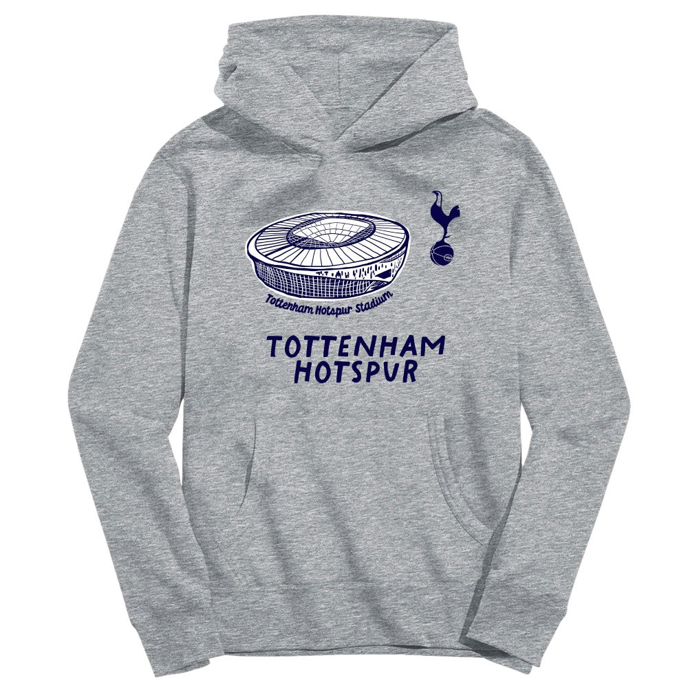Tottenham Hotspur Vive La Fete Youth Stadium Style Hoodie Sale - Gray