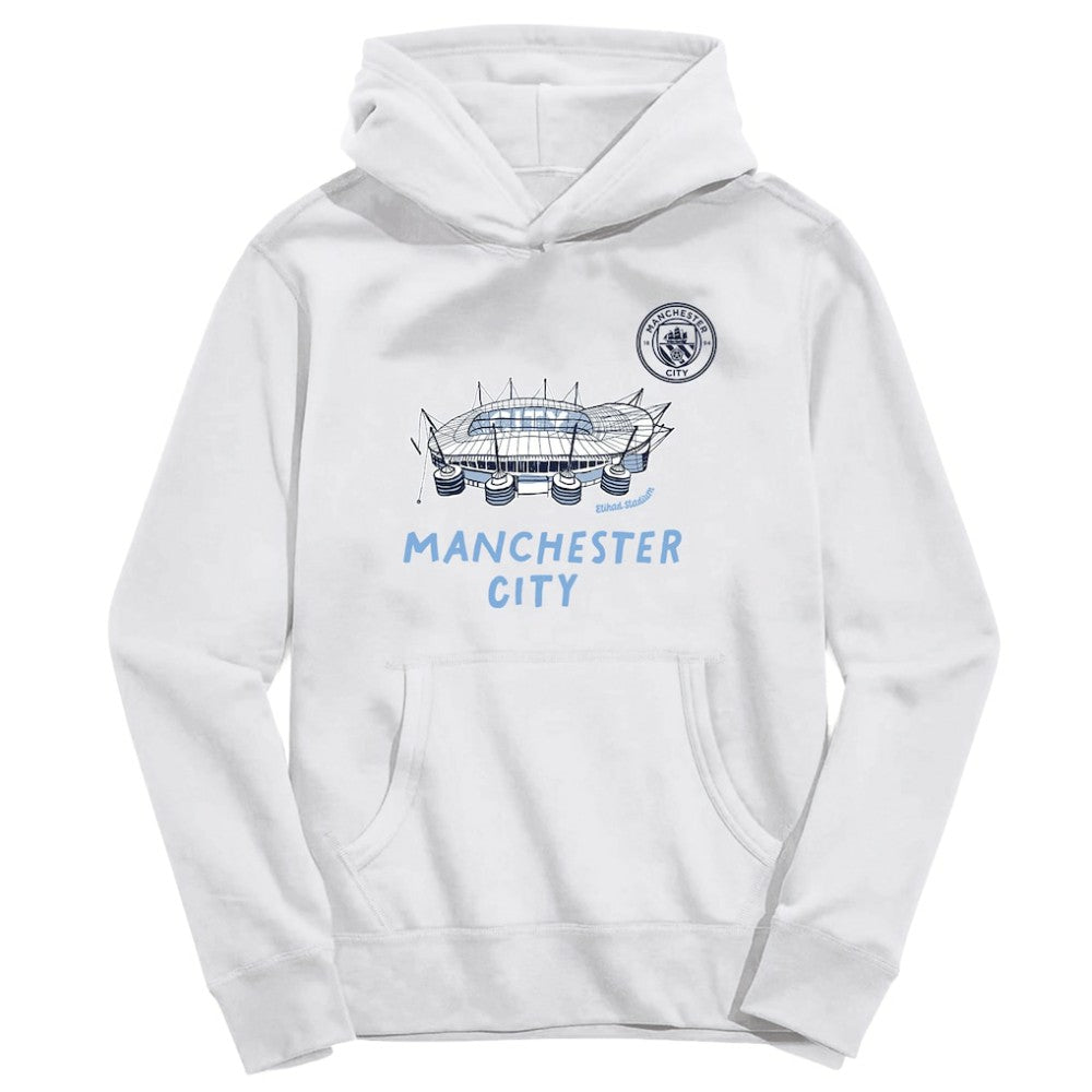Manchester City Vive La Fete Toddler Stadium Style Hoodie Discount - White