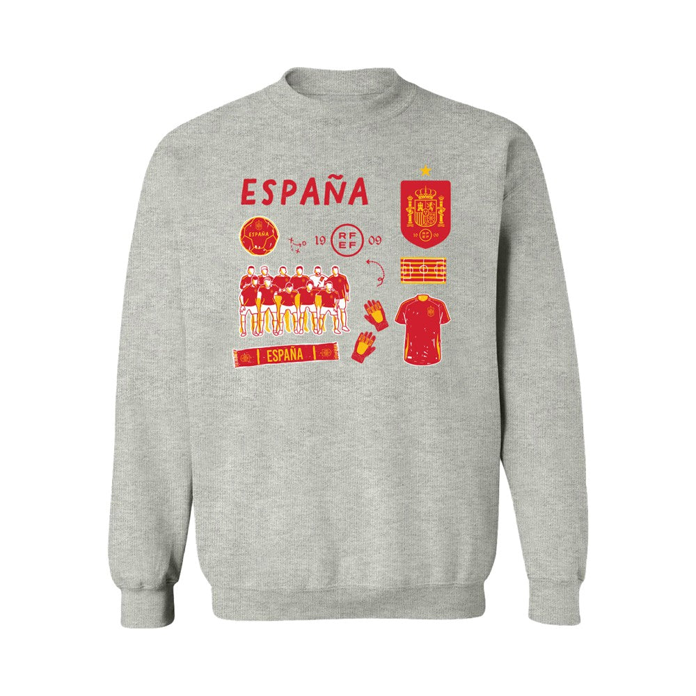 Spain National Team Vive La Fete Women's Impressions Icons Sweatshirt