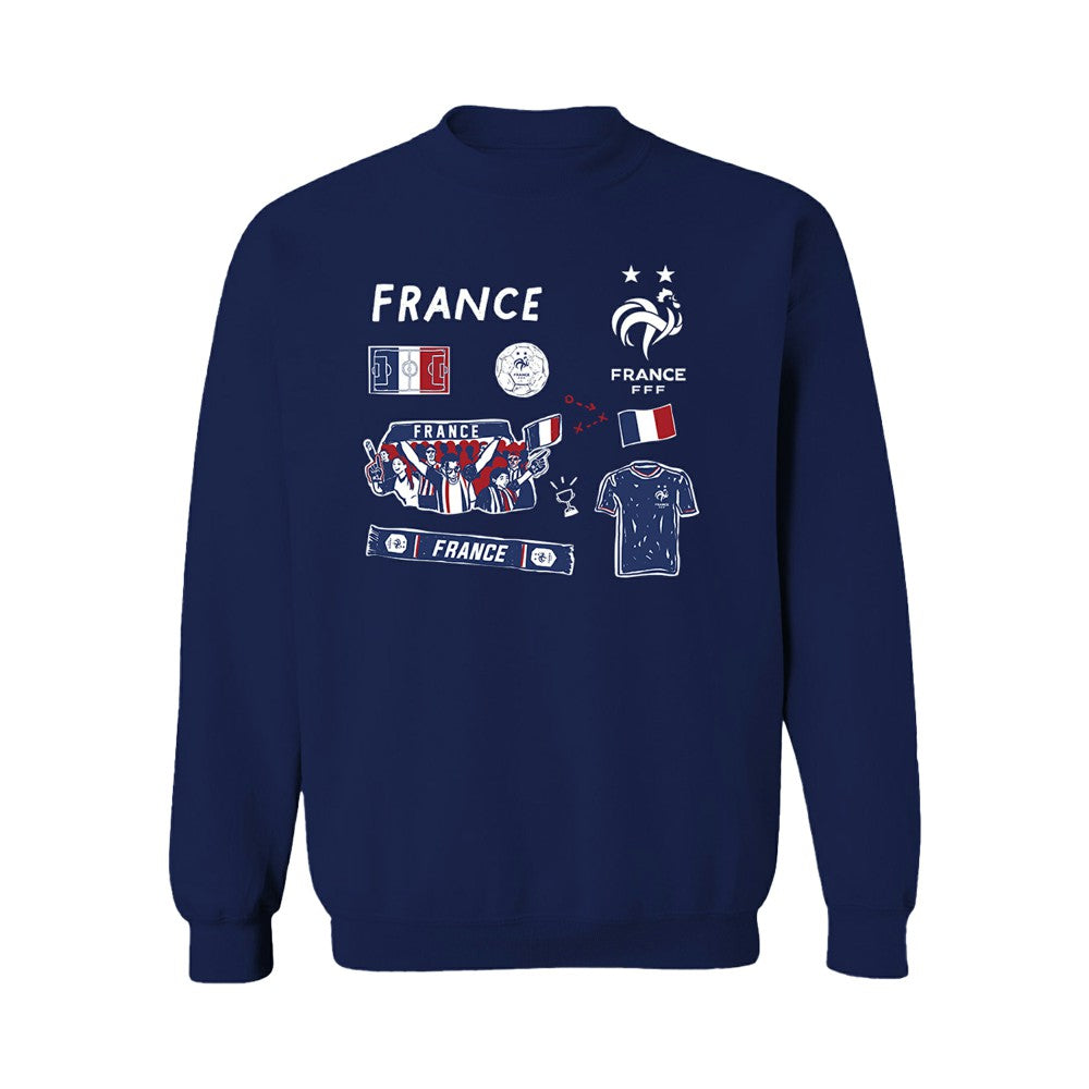 France National Team Vive La Fete Women's Impressions Icons Sweatshirt