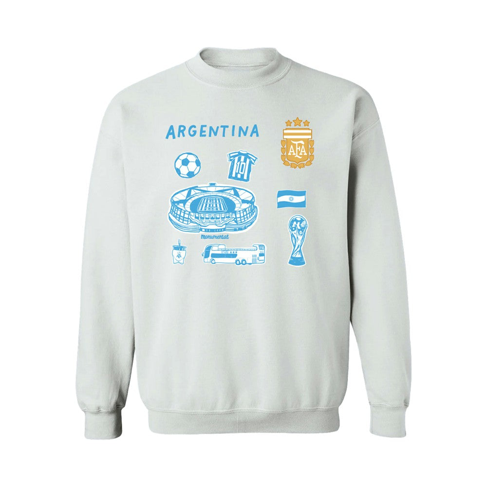 Argentina National Team Vive La Fete Women's Impressions Icons Sweatshirt