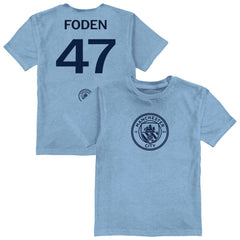 Phil Foden Manchester City Vive La Fete Youth Player Name & Number Color Badge T-Shirt