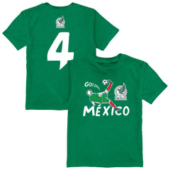Edson Álvarez Mexico National Team Vive La Fete Youth Player Name & Number Chilena Style T-Shirt