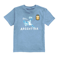 Lionel Messi Argentina National Team Vive La Fete Youth Player Name & Number Chilena Style T-Shirt