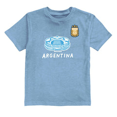 Lionel Messi Argentina National Team Vive La Fete Youth Player Name & Number Stadium Style T-Shirt