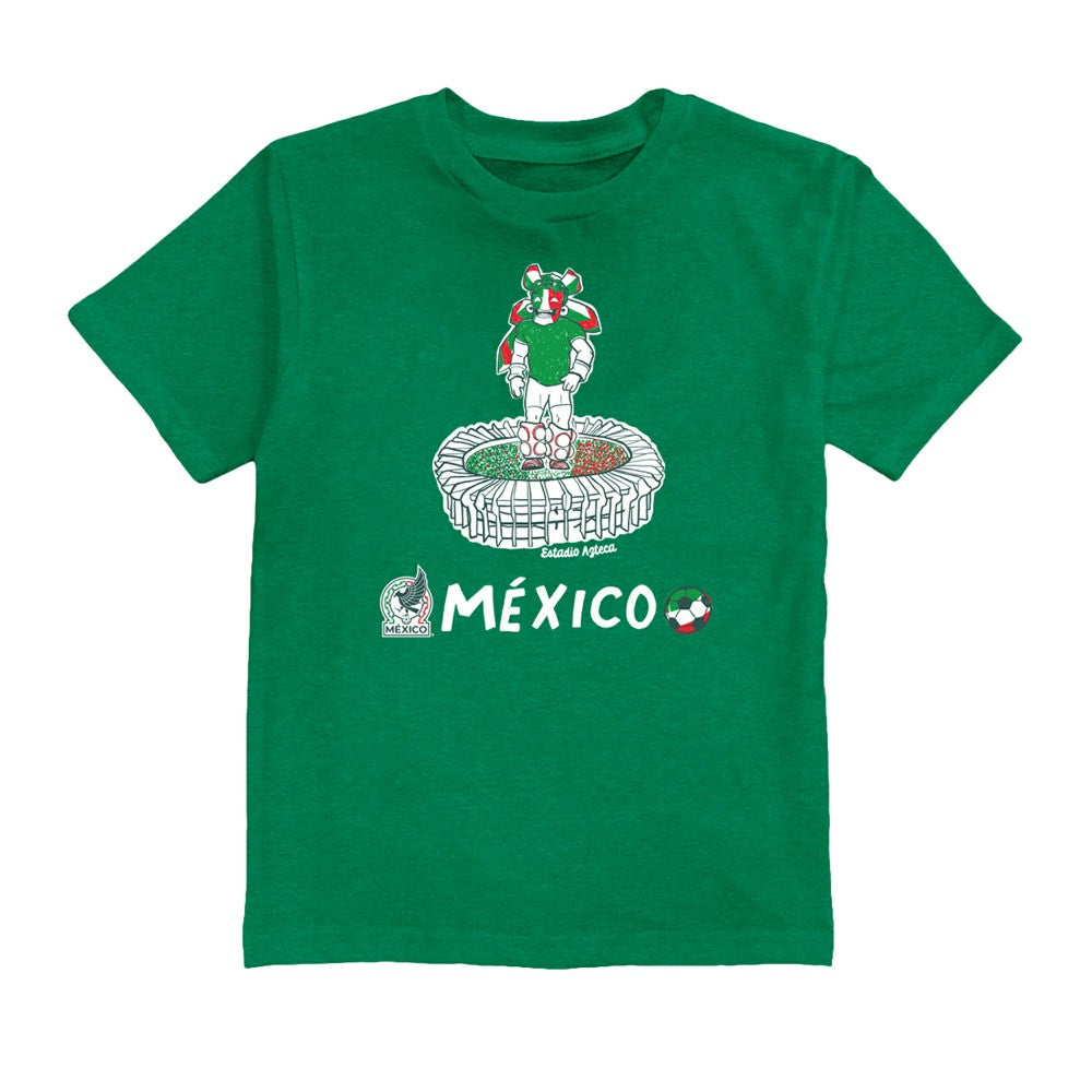 Santiago Gimenez Mexico National Team Vive La Fete Youth Player Name & Number Stadium Style T-Shirt