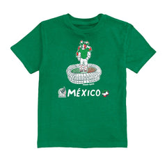 Santiago Gimenez Mexico National Team Vive La Fete Youth Player Name & Number Stadium Style T-Shirt