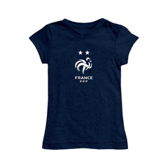 France National Team Vive La Fete Girls Youth Color Badge Fitted T-Shirt