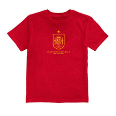 Spain National Team Vive La Fete Youth Color Badge T-Shirt