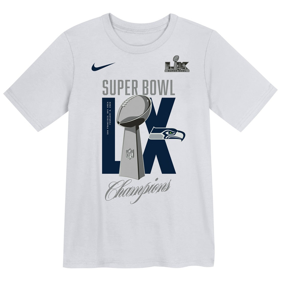 Seattle Seahawks Preschool Super Bowl LX Champions Heavy Chill T-Shirt | NFL Sale