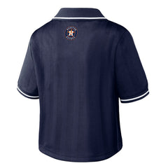 Houston Astros WEAR by Erin Andrews Women's Cropped Polo - MLB