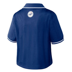Los Angeles Dodgers WEAR by Erin Andrews Women's Cropped Polo - MLB