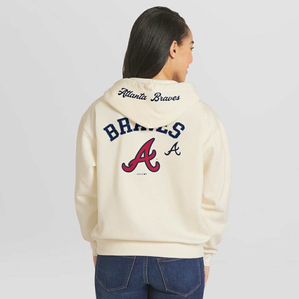 Atlanta Braves WEAR by Erin Andrews Women's Full-Zip Hoodie - MLB Hoodies
