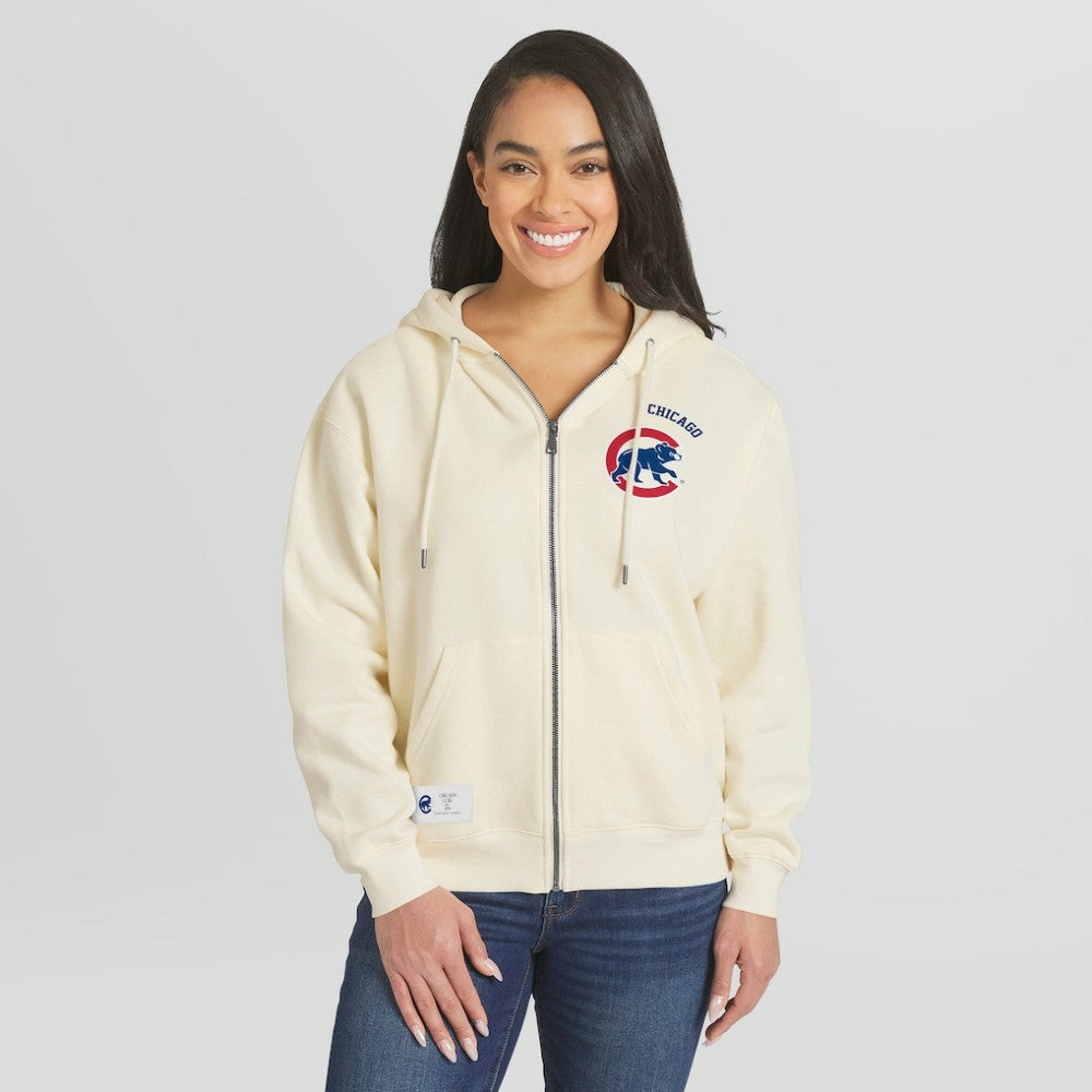 Chicago Cubs WEAR by Erin Andrews Women's Full-Zip Hoodie - MLB Hoodies