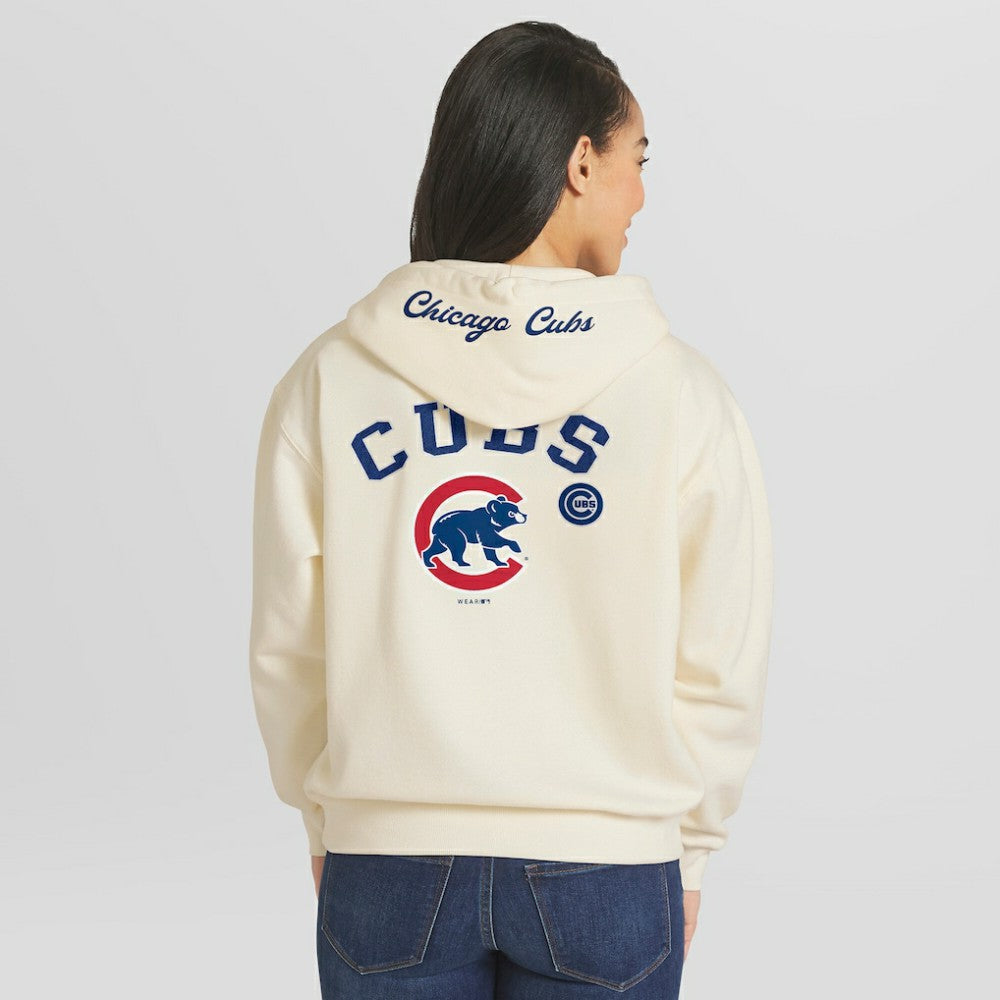 Chicago Cubs WEAR by Erin Andrews Women's Full-Zip Hoodie - MLB Hoodies