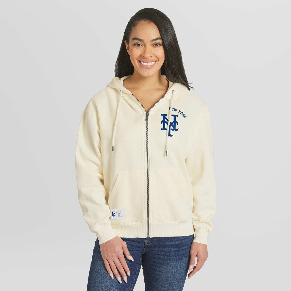 New York Mets WEAR by Erin Andrews Women's Full-Zip Hoodie - MLB Hoodies