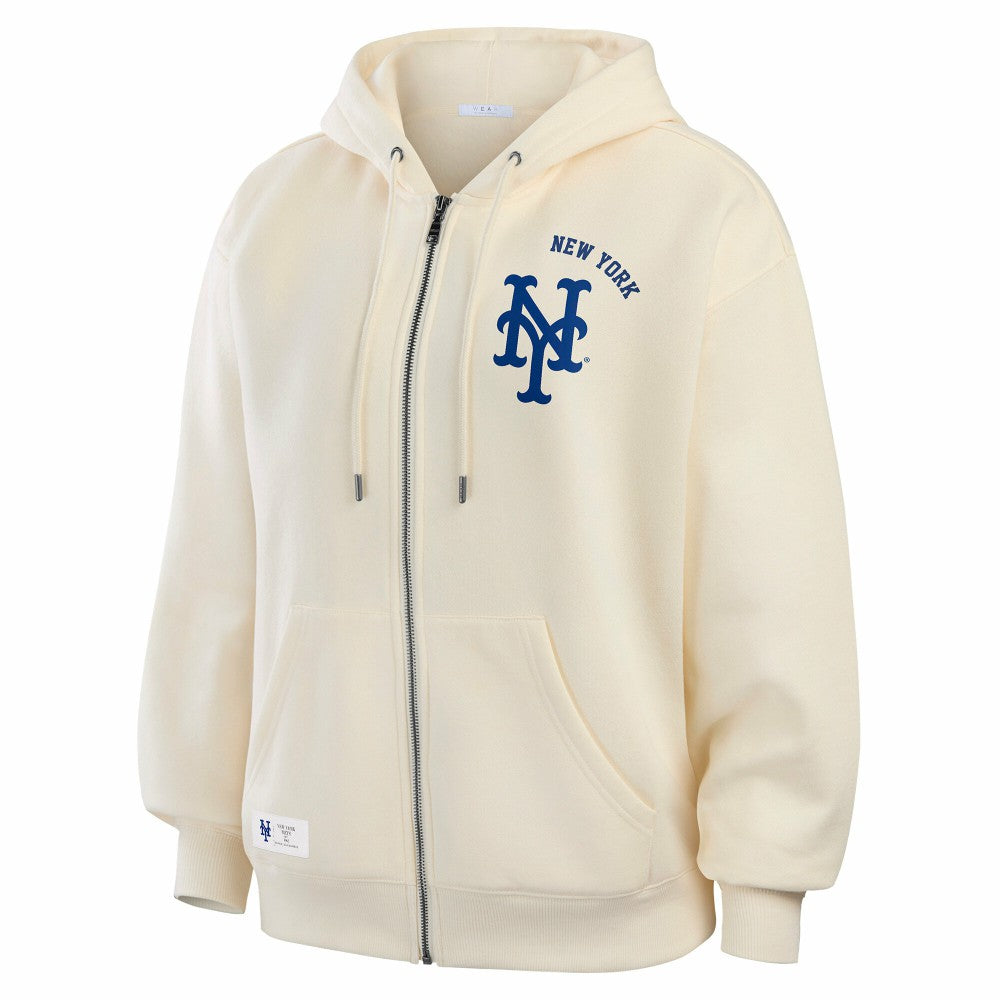 New York Mets WEAR by Erin Andrews Women's Full-Zip Hoodie - MLB Hoodies