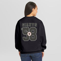San Francisco Giants WEAR by Erin Andrews Women's Heavyweight Crew Neck Sweatshirt - MLB Sweatshirts