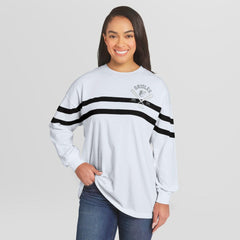 Baltimore Orioles WEAR by Erin Andrews Women's Oversized Long Sleeve Striped T-Shirt - MLB T-shirts