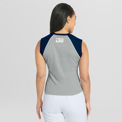 Cleveland Guardians WEAR by Erin Andrews Women's Cropped Raglan Tank Top - MLB Tanks