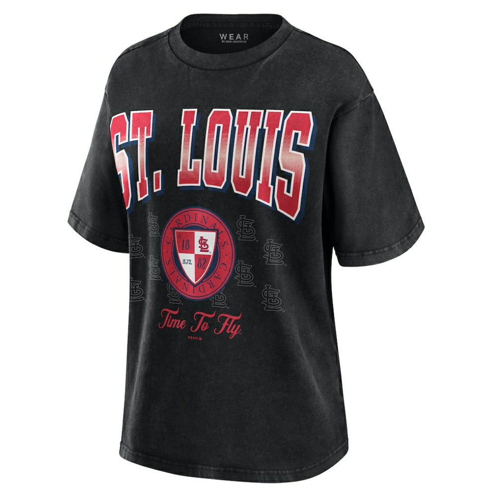 St. Louis Cardinals WEAR by Erin Andrews Women's Oversized Boyfriend T-Shirt - MLB T-shirts