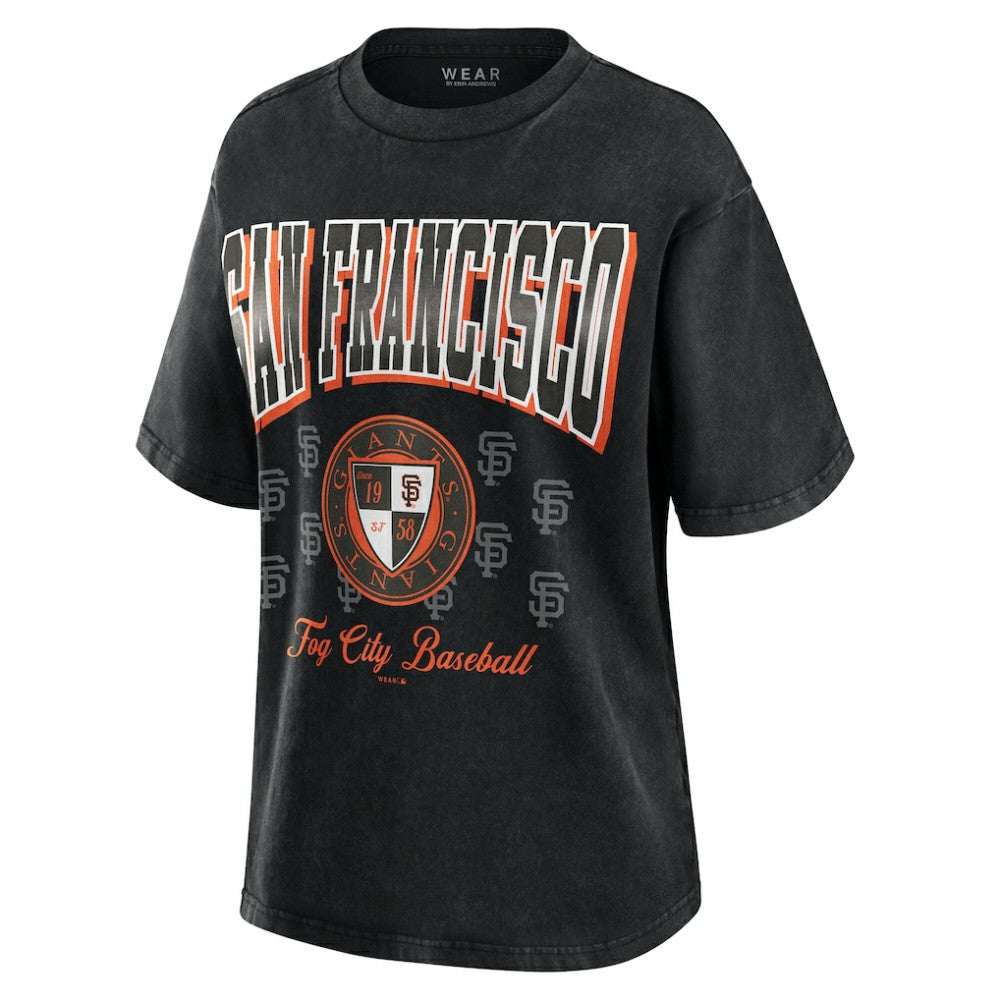 San Francisco Giants WEAR by Erin Andrews Women's Oversized Boyfriend T-Shirt - MLB T-shirts
