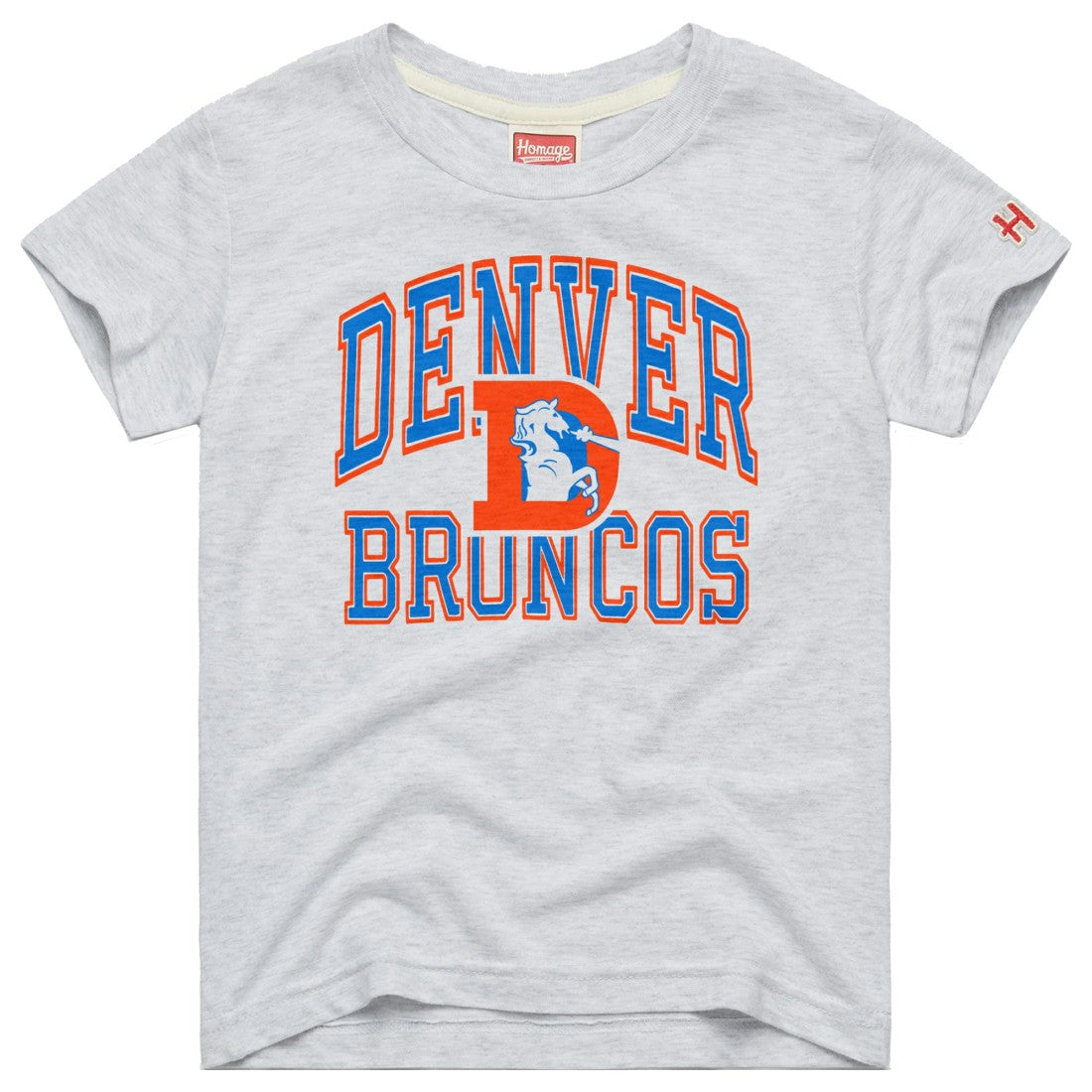 Denver Broncos Homage Youth Arch Tri-Blend T-Shirt | NFL Hot