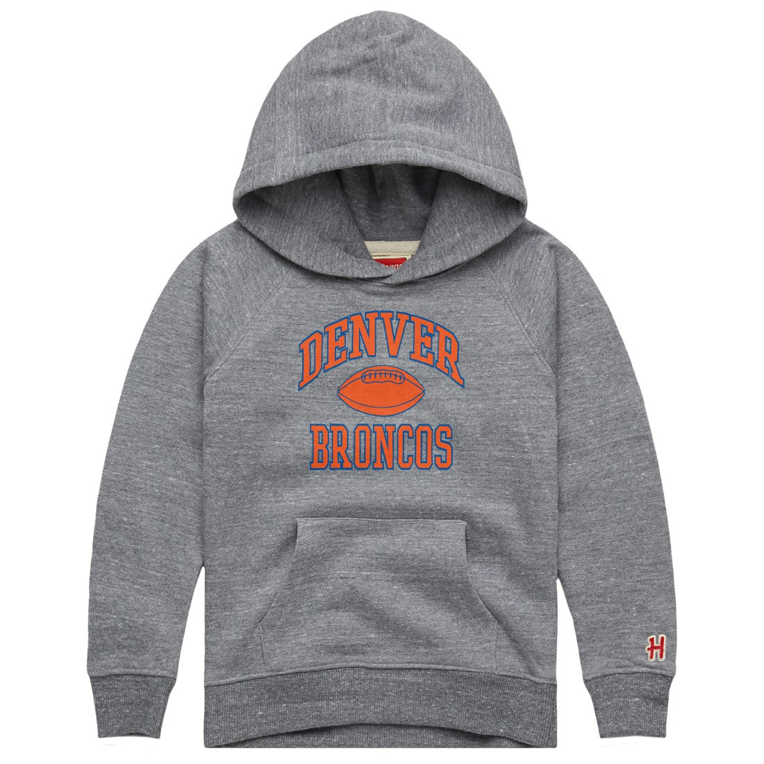 Denver Broncos Homage Youth Gridiron Tri-Blend Hoodie | NFL Hot