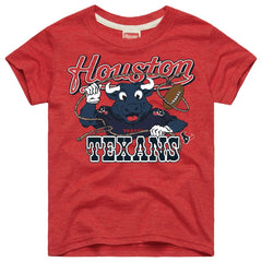 Houston Texans Homage Youth Toro Lasso Tri-Blend T-Shirt | NFL Discount