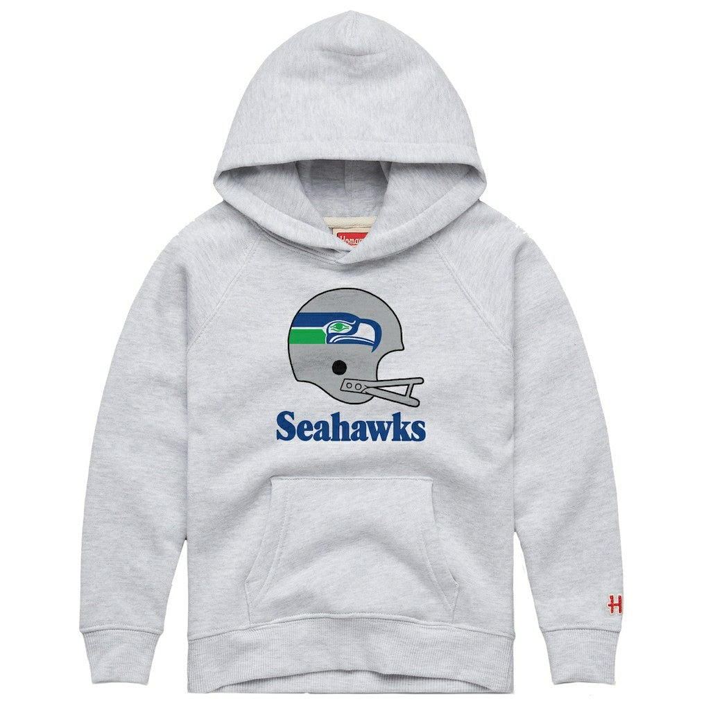 Seattle Seahawks Homage Youth Big Helmet Tri-Blend Hoodie | NFL On sale