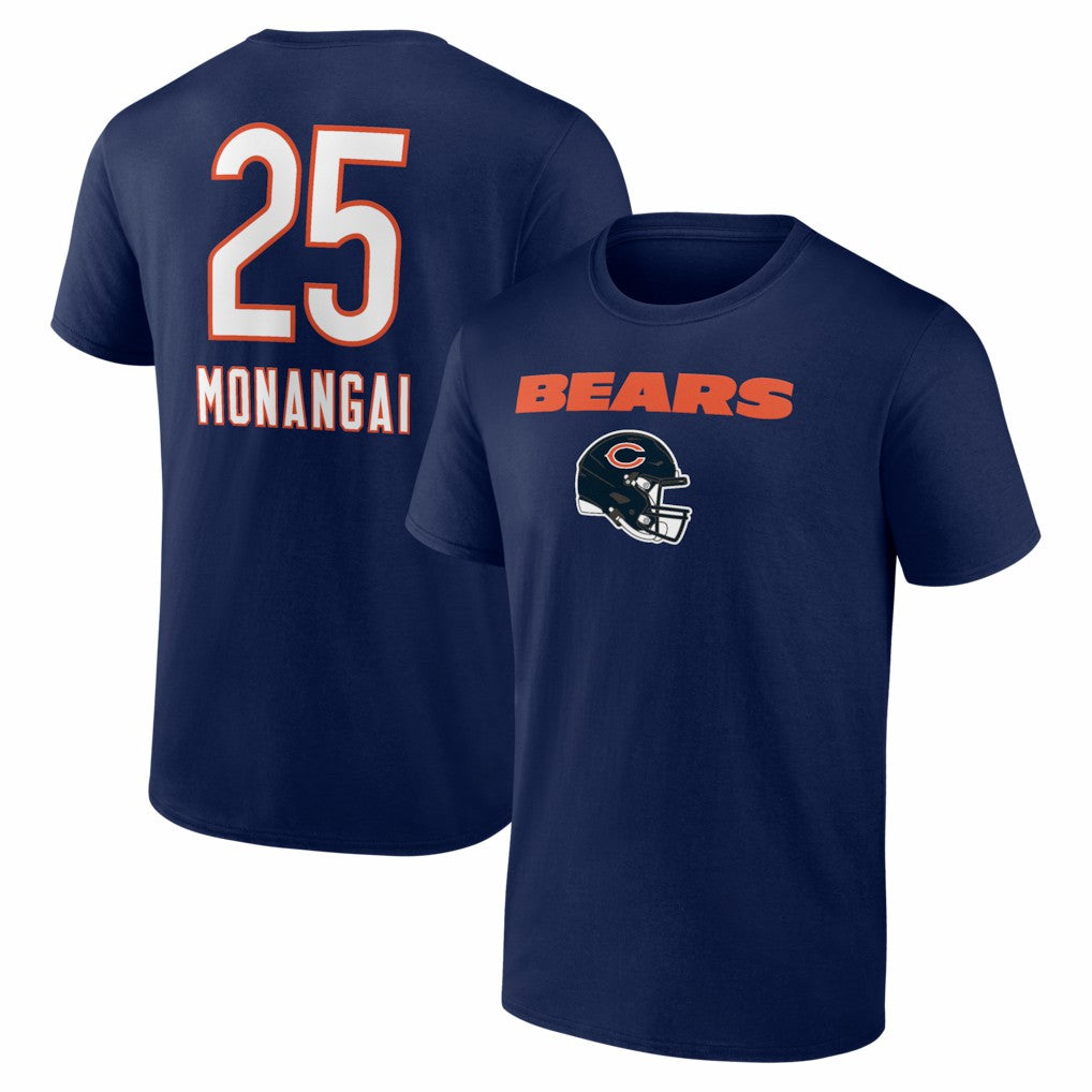 Chicago Bears Kyle Monangai  Team Wordmark T-Shirt | NFL New