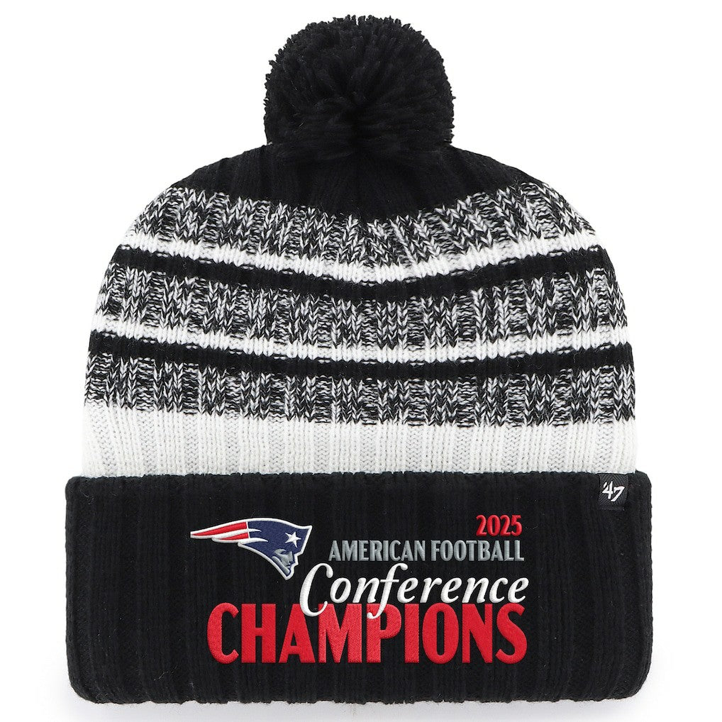 New England Patriots '47 2025 AFC s Tavern Cuffed Knit Hat with Pom | NFL Outlet