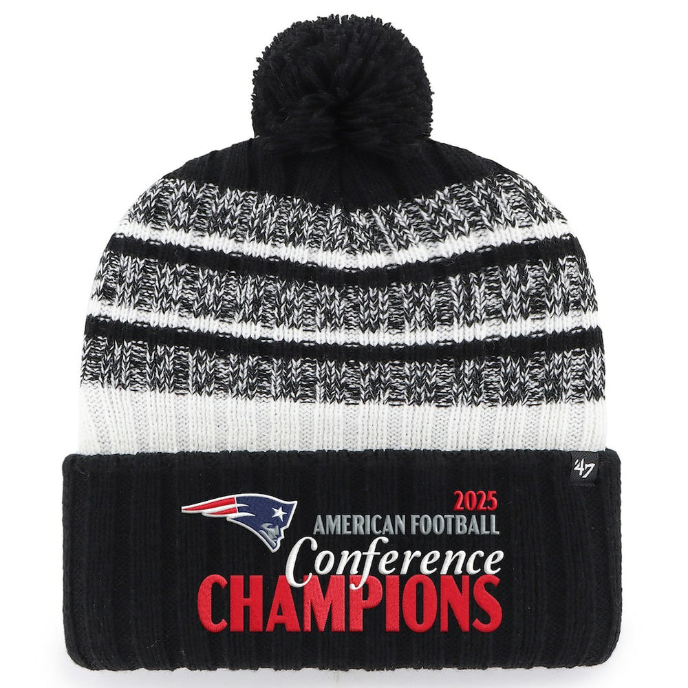 New England Patriots '47 2025 AFC s Tavern Cuffed Knit Hat with Pom | NFL Outlet