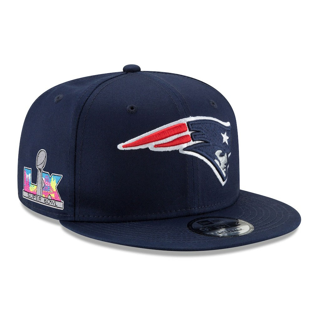 New England Patriots Super Bowl LX Side Patch 9FIFTY Snapback Hat | NFL US