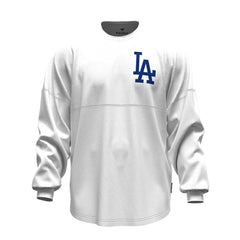 Los Angeles Dodgers Fanatics Women's Baseball Stitch Spirit Jersey Long Sleeve T-Shirt - MLB Jerseys