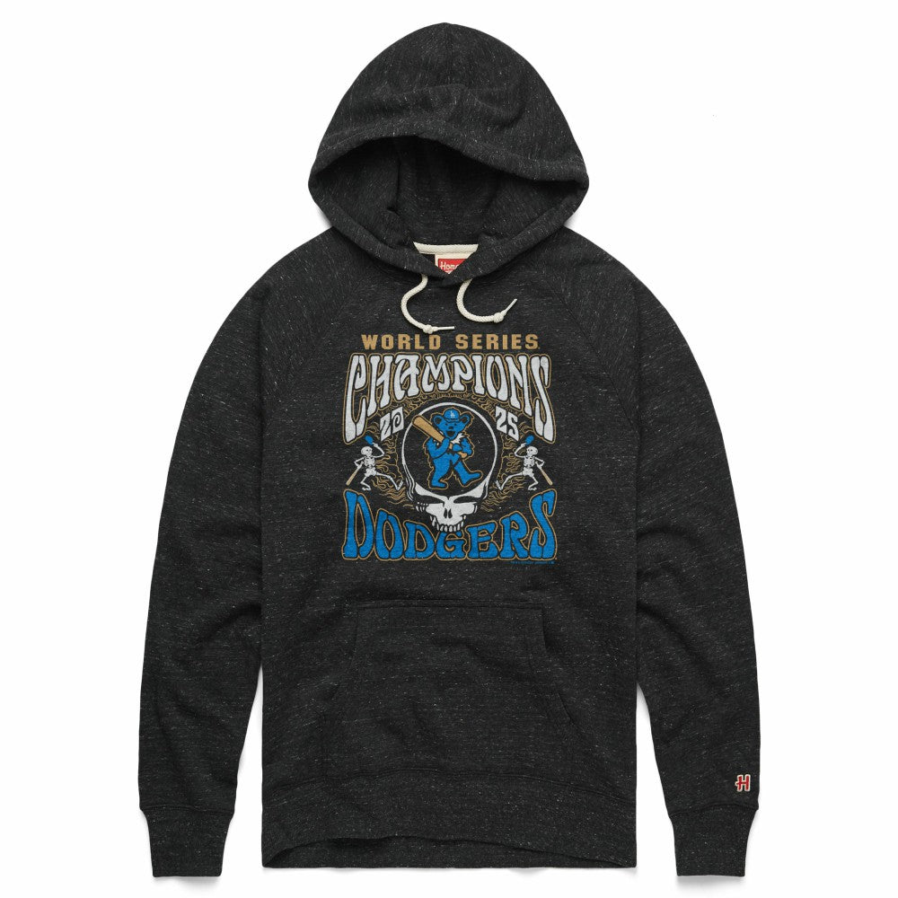 Los Angeles Dodgers Homage 2026 Gold Collection Grateful Dead Hoodie - MLB Hoodies