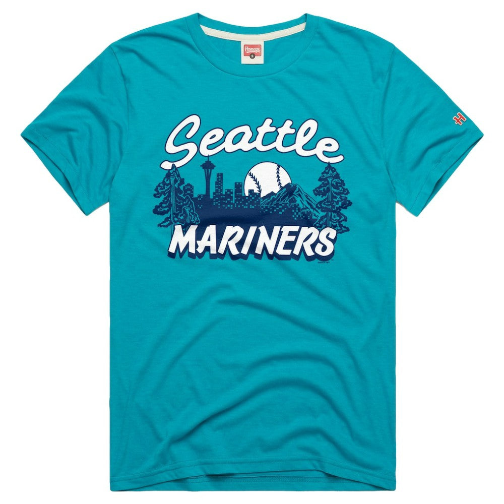 Seattle Mariners Homage Tri-Blend Hyperlocal T-Shirt - MLB T-shirts
