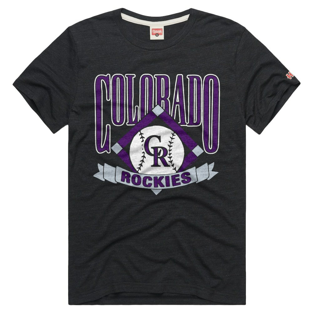Colorado Rockies Homage Tri-Blend Hyperlocal T-Shirt - MLB T-shirts