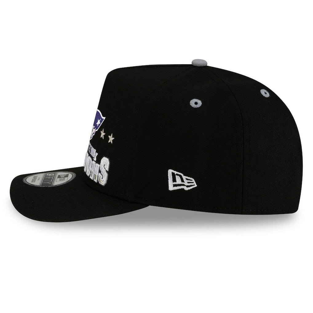 New England Patriots 2025 AFC Champions Locker Room Trophy Collection A-Frame 9FIFTY Snapback Hat | NFL Near me