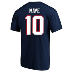 New England Patriots Drake Maye  Super Bowl LX Patch Big & Tall Name & Number T-Shirt | NFL On sale