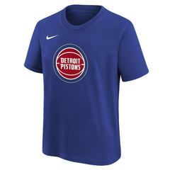 Blue Detroit Pistons Youth Team Essential Logo T-Shirt sale | NBA