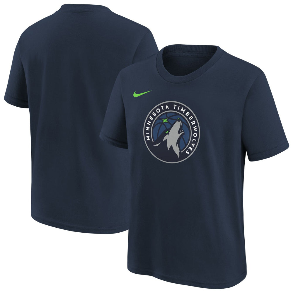 Navy Minnesota Timberwolves Youth Team Essential Logo T-Shirt | NBA
