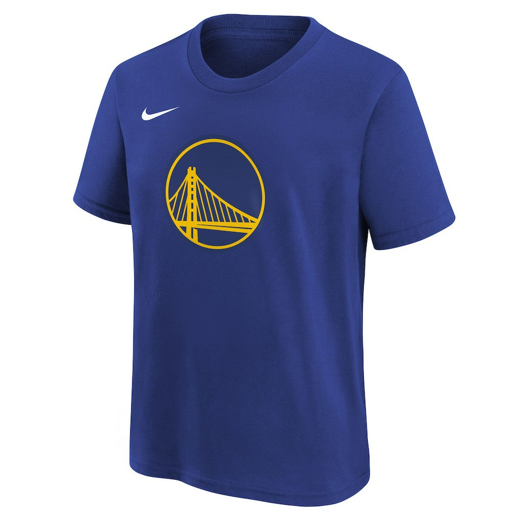 Royal Golden State Warriors Youth Team Essential Logo T-Shirt sale | NBA